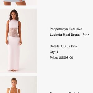 Peppermayo Lucinda Maxi Dress - Pink